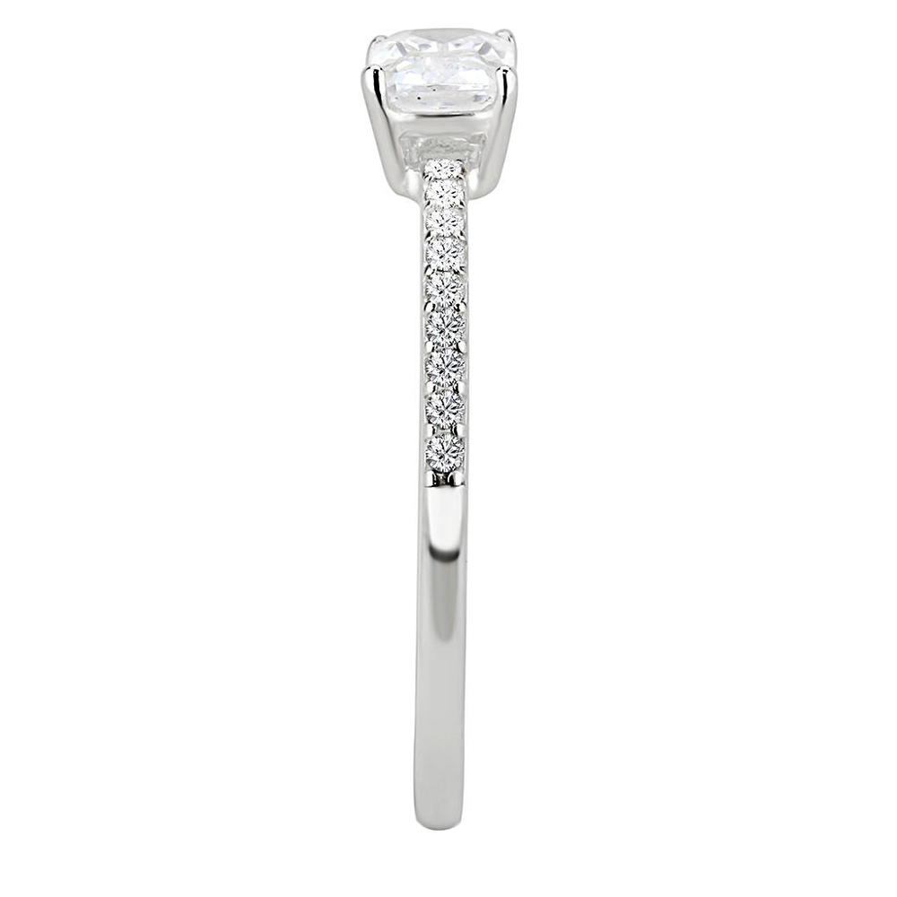 Lowest Price Jewelry Cheapest Stainless CZ Women's Wedding Rings Free Shipping - Picture 3 of 8